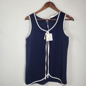 2 For 20 Milano Blue Sleeveless Tie Front Tank Top